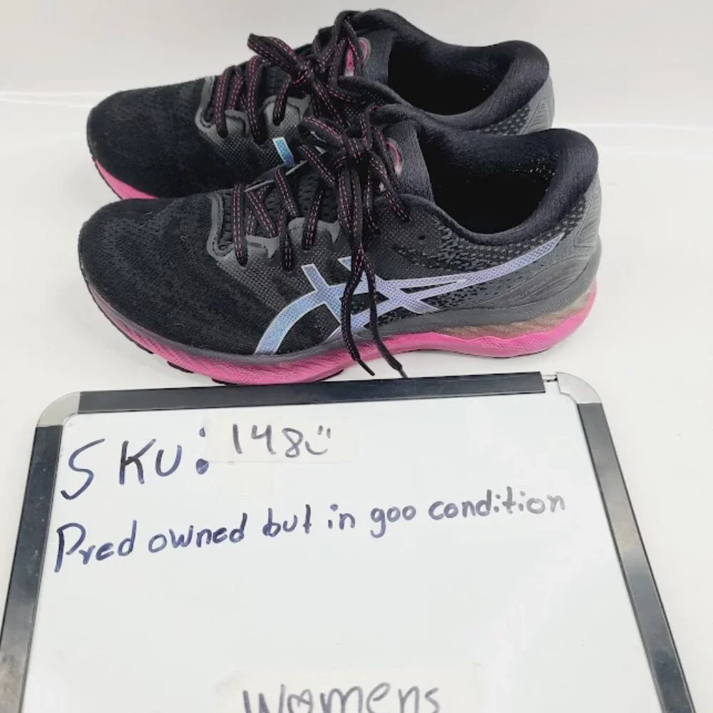 Asics Women Black Pure Silver Gel-Nimbus 23 1012A885 Athletic Running Shoes 8.5 - Picture 7 of 7